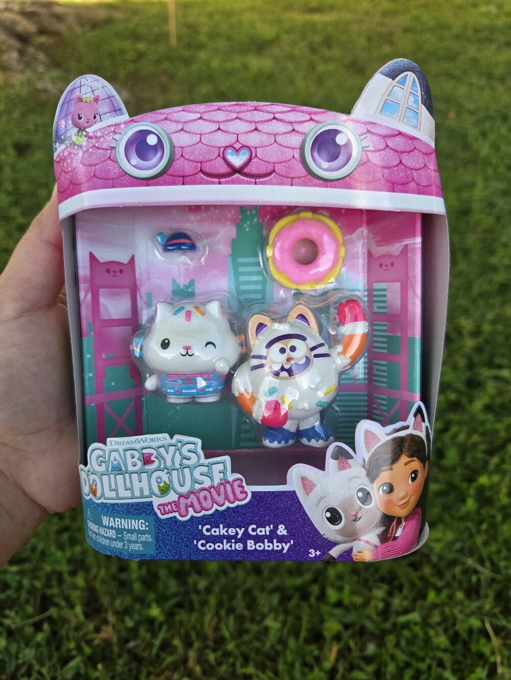 Gabby's Dollhouse Movie Figures: Cakey Cat & Cookie Bobby with Accessories